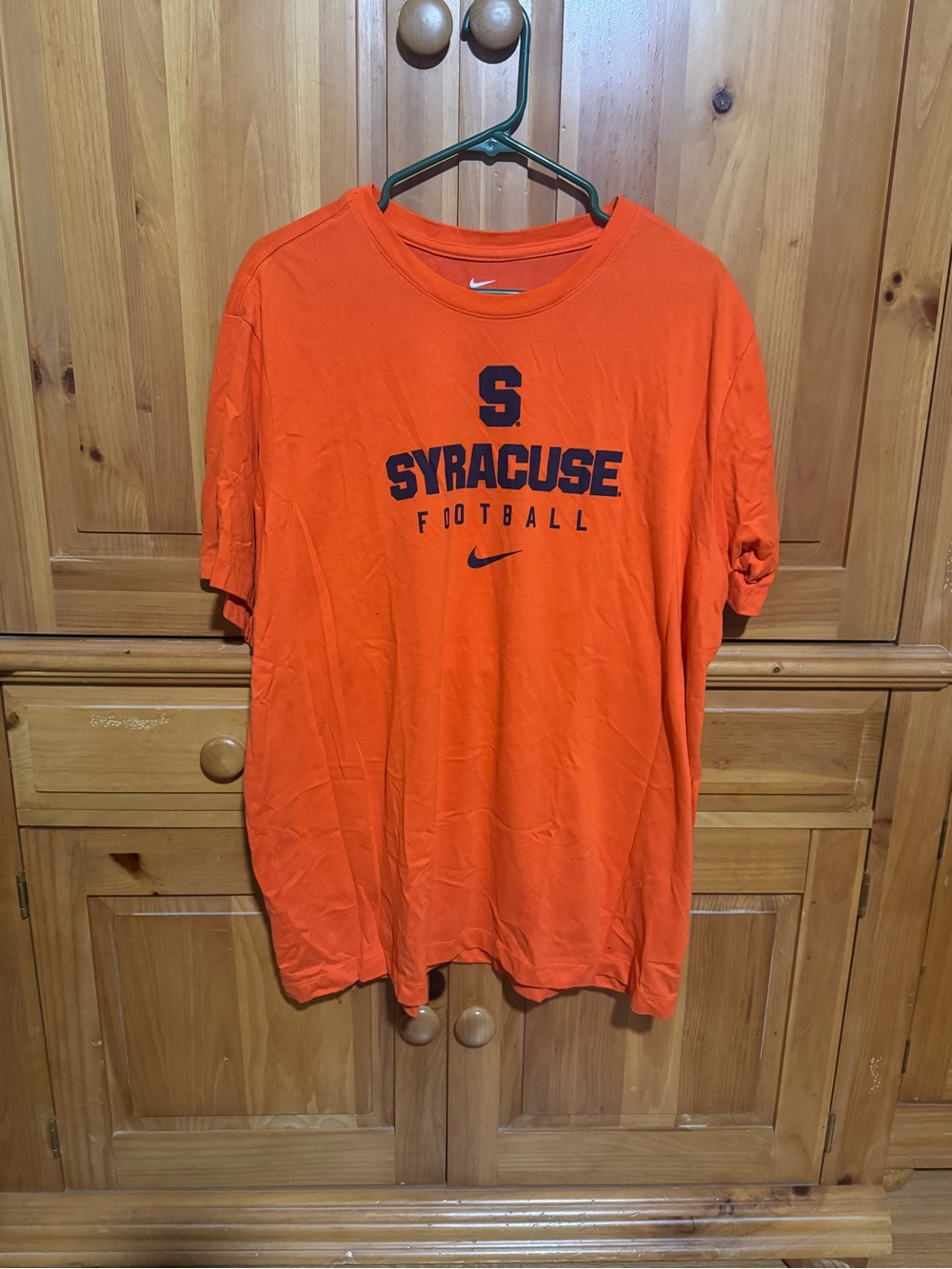 Nike Syracuse Football Orange Logo T-Shirt